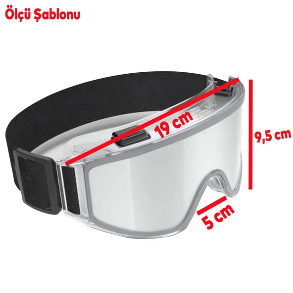 Kayak Gözlüğü Antifog Güneş Kar Şeffaf Snowboard Glasses Ekonomik Buğulanmaz Gözlük - 3