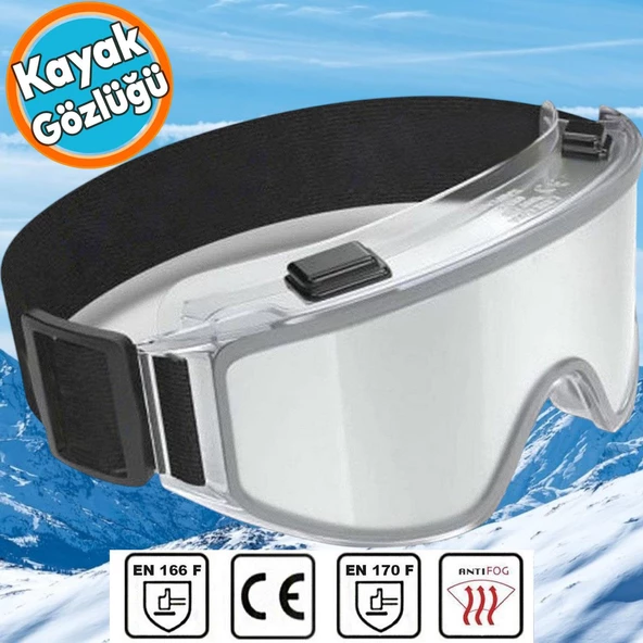 Kayak Gözlüğü Antifog Güneş Kar Şeffaf Snowboard Glasses Ekonomik Buğulanmaz Gözlük