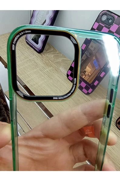 İPhone 14 Pro Max Kenarları Renkli Tuşları Metal Çizilme Dayanıklı Darbe Korumalı Kılıf - 6