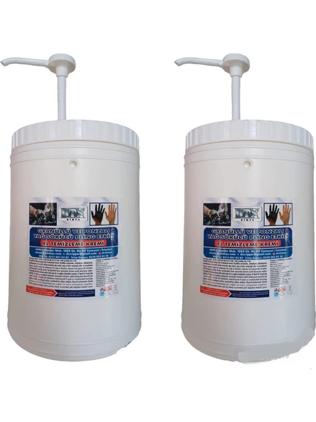 Dtx Kimya Sanayi Tipi Granürlü Ponzalı El Temizleme Kremi 4 kg ( 2 Adet ) ürün görseli