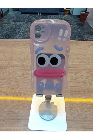 İPhone 11 Uyumlu Emo Sorry Kamera Çerçevesi Yuvarlak Kapak