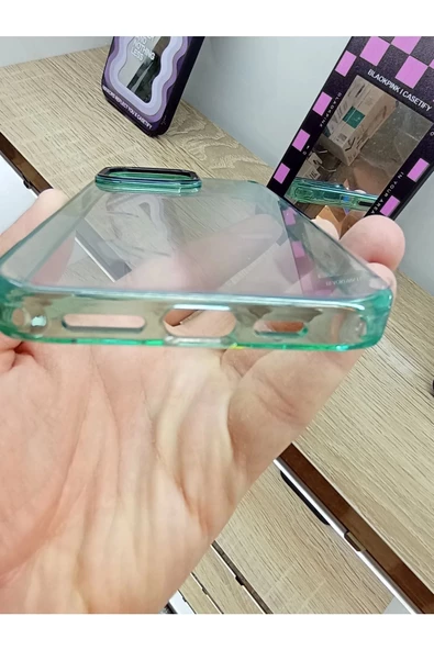 İPhone 14 Pro Max Kenarları Renkli Tuşları Metal Çizilme Dayanıklı Darbe Korumalı Kılıf - 4