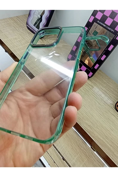 İPhone 14 Pro Max Kenarları Renkli Tuşları Metal Çizilme Dayanıklı Darbe Korumalı Kılıf - 3