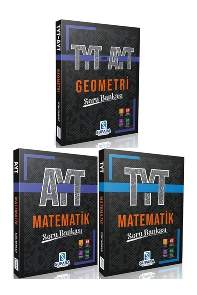 Supara Yayınları TYT AYT Matematik ve Geometri 3 lü Set - 3