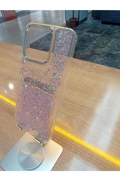 Xiaomi Redmi 12C Uyumlu  Xiaomi Poco C55 Uyumlu Simli Kamera Çerçevesi Ve Tuşları Metal Kılıf - 4