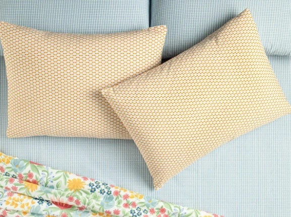 English Home Diamond Stripe Kolay Ütülenir 2'li Yastık Kılıfı Sarı
