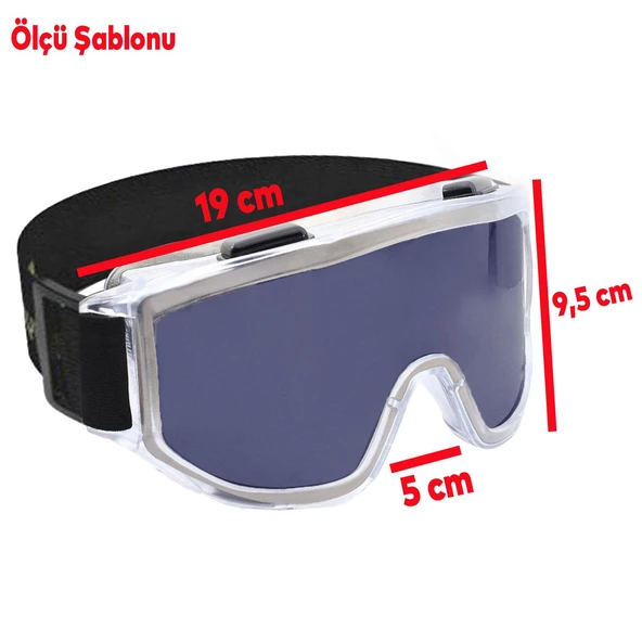 Kayak Gözlüğü Güneş Kar Gözlük Füme Snowboard Glasses Ekonomik Gözlük - 5