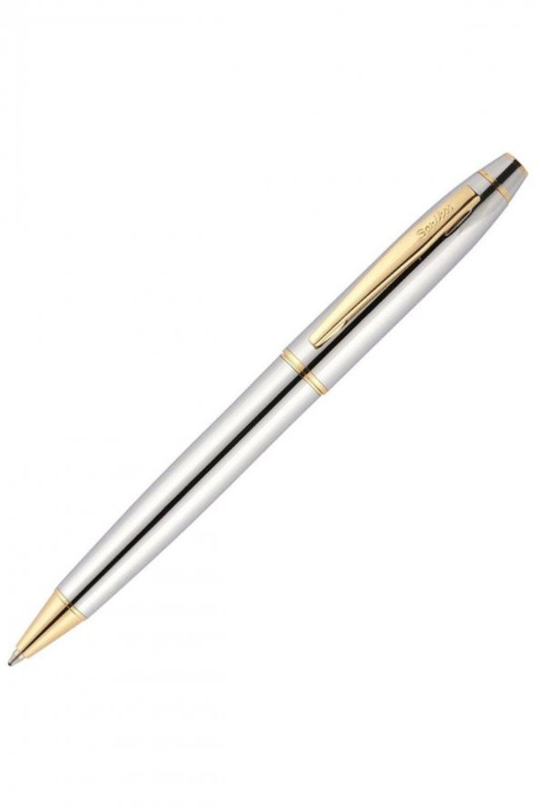 Scrikss Tükenmez Kalem Kutulu Gold Krom 35