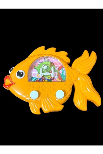 Su Atarisi Suda Halka Geçirme Oyunu Balık Şeklinde Turuncu