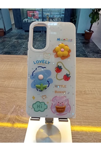 Samsung Galaxy A24 Uyumlu Kabartma Figürlü Darbe Korumalı Kapak Renkli Kılıf - 3
