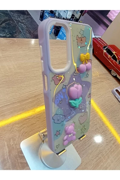 Samsung Galaxy A35 Uyumlu Kabartma Figürlü Darbe Korumalı Kapak Renkli Kılıf - 2