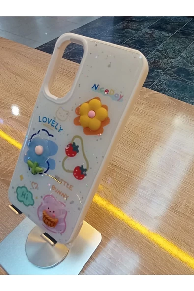 Samsung Galaxy A24 Uyumlu Kabartma Figürlü Darbe Korumalı Kapak Renkli Kılıf - 5
