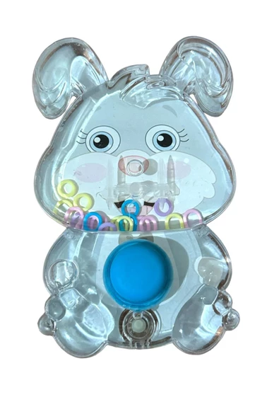 Su Atarisi Suda Halka Geçirme Oyunu Tavşan Şeklinde MAVİ