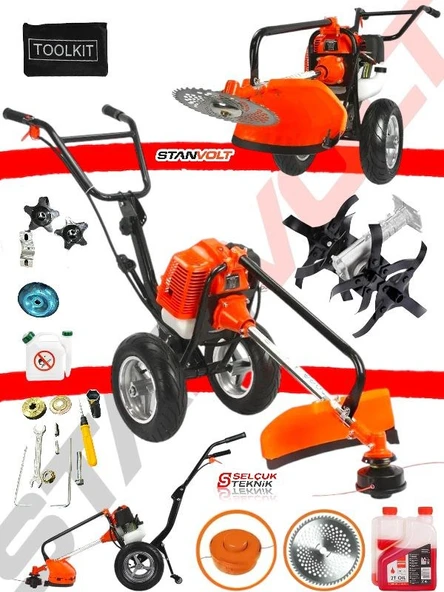 BHD TEKERLEKLİ BENZİNLİ TIRPAN MOTORU ÇİM BİÇME ÇAPA HEDİYELİ