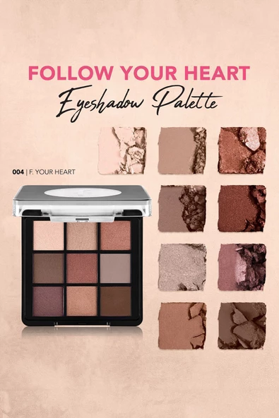 Mat & Işıltılı Kremsi Far Paleti - Eye Shadow Palette - 003 Sunset- 8682536048453 - 5
