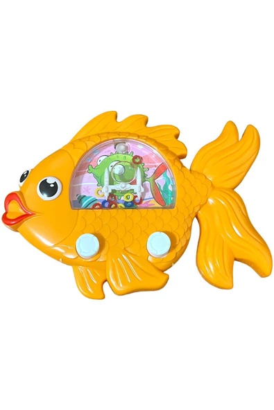 Su Atarisi Suda Halka Geçirme Oyunu Balık Şeklinde Turuncu - 2