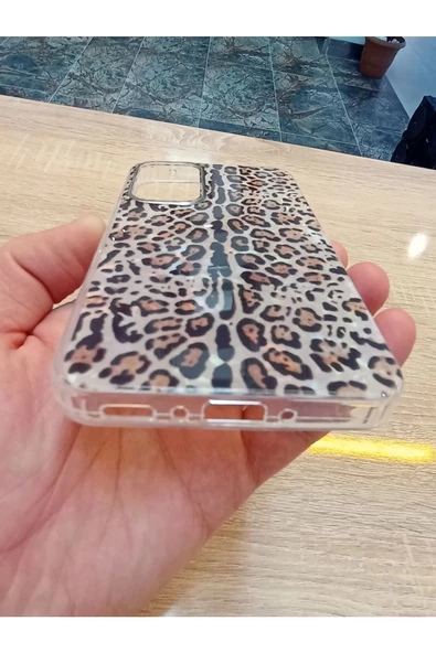Samsung Galaxy A15 Leopar Desen Hologramlı Kılıf Darbe Korumalı Kapak - 5