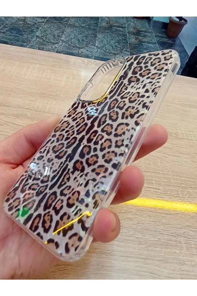 Samsung Galaxy A15 Leopar Desen Hologramlı Kılıf Darbe Korumalı Kapak - 4