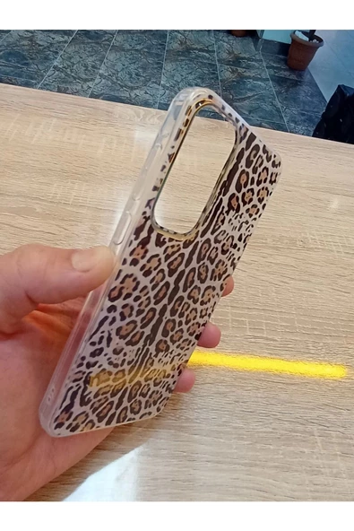 Samsung Galaxy A15 Leopar Desen Hologramlı Kılıf Darbe Korumalı Kapak - 3
