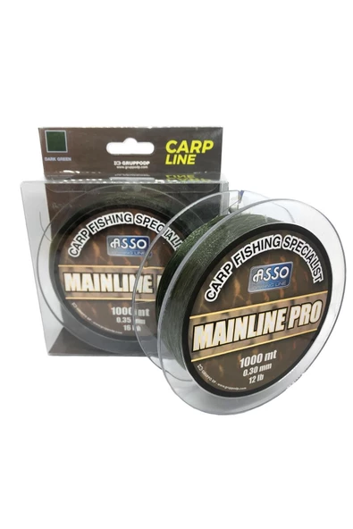 Asso Mainline Pro Special Carp Fishing Line 1.000mt Green 0,35mm