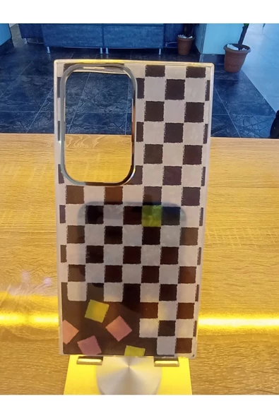 Samsung Galaxy S24 Ultra Leopar Desen Hologramlı Kılıf Darbe Korumalı Kapak