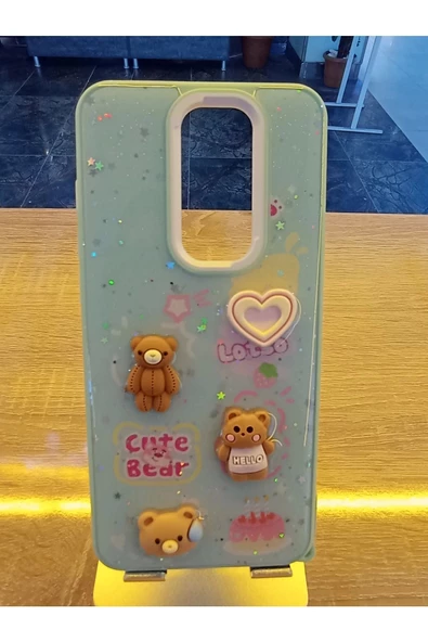 Xiaomi Redmi Note 8 Pro Uyumlu Kabartma Figürlü Darbe Korumalı Kapak Renkli Kılıf