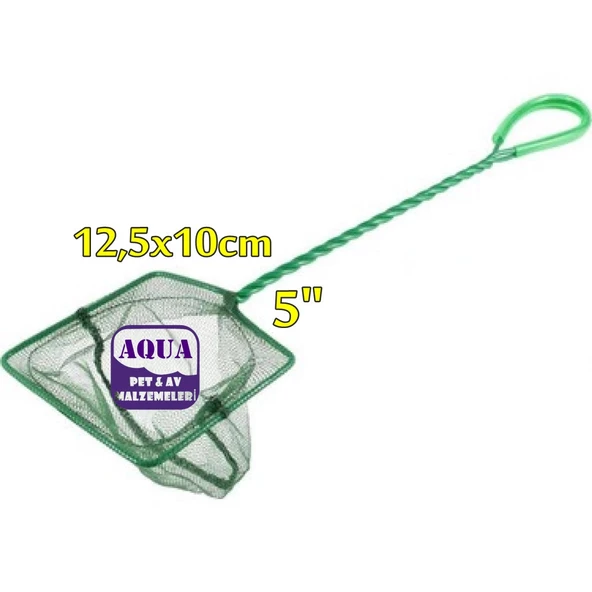 Liya 5'' Akvaryum Balık Kepçesi 12.5 cm x 10 cm Balık Tutma Filesi 1 Adet