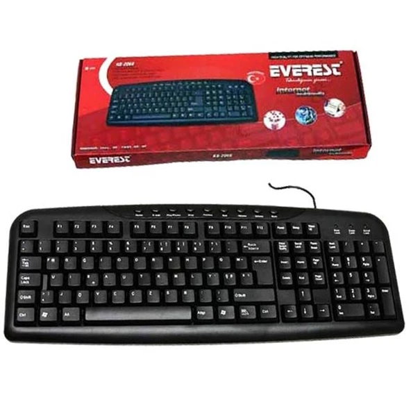 Everest KB-517U Siyah USB Kablolu Standart F KLAVYE - 2