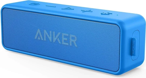 Anker Soundcore 2 Bluetooth Hoparlör - 12W Stereo Ses - IPX5 Suya Dayanıklılık - 24 Saate Varan Şarj