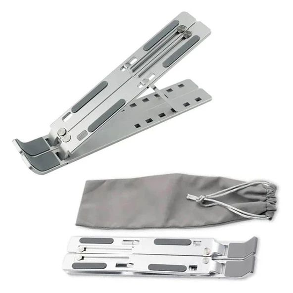 Frisby FNC-5150ST Taşınabilir Katlanır Alüminyum Tablet/Notebook/Laptop Stand Metalik Renk - 4