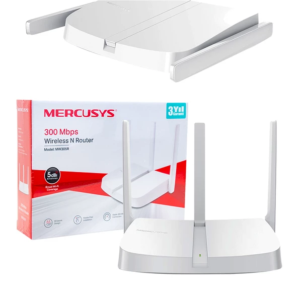 Mercusys MW305R 300 Mbps 3 Antenli Wifi-N Access Point Router - 3