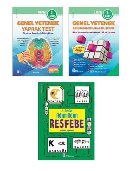Ata 3.Sınıf Bilsem ve Özel Okullar Sınavlarına Hazırlık Kitabı