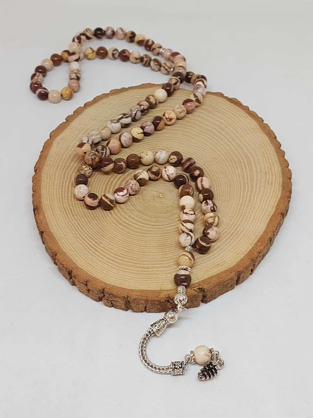 Jasper Taşı 99luk Tesbih 8mm (4441) - Resim 4