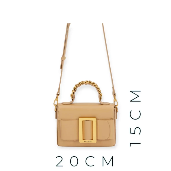 Levidor Özel Renk El Ve Kol Çantası Olarak Tasarlanmış Suni Deri Bayan Omuz Çantası LEVDR.7363930245KHV - Resim 2