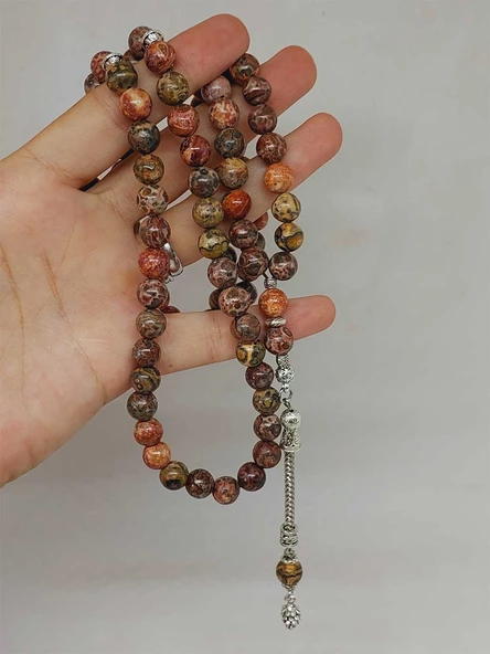 Jasper Taşı 99luk Tesbih 8.5mm (53086) - Resim 5