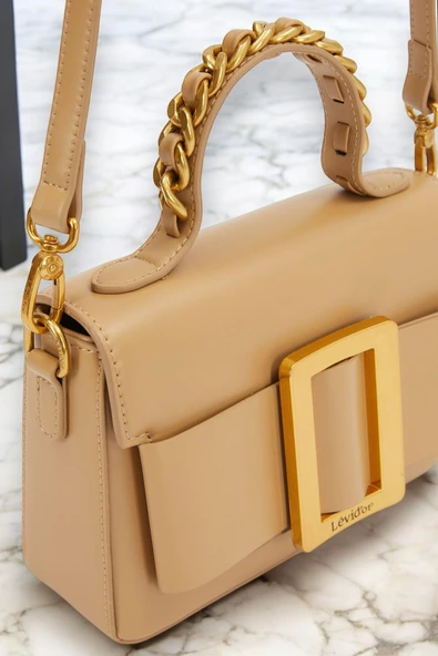 Levidor Özel Renk El Ve Kol Çantası Olarak Tasarlanmış Suni Deri Bayan Omuz Çantası LEVDR.7363930245KHV - Resim 3
