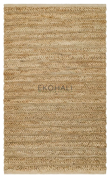 Choti Koleksiyonu Jüt ile üretilen el dokuma sisal kilim Natural - 1