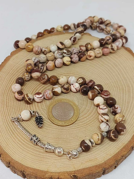 Jasper Taşı 99luk Tesbih 8mm (4441) - Resim 6