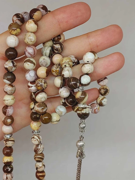 Jasper Taşı 99luk Tesbih 8mm (4441) - Resim 2