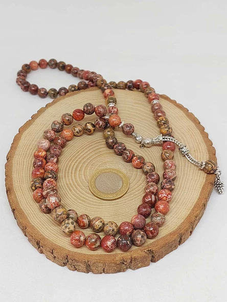 Jasper Taşı 99luk Tesbih 8.5mm (53086) - Resim 6