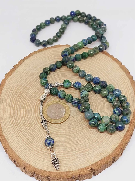 Azurit Taşı 99luk Tesbih 8mm (3210) - Resim 6