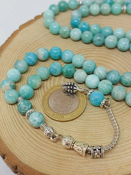 Amazonit Taşı Royal 99luk Tesbih 8mm (36600) - Resim 3