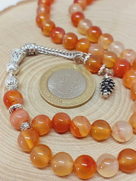 Akik Taşı 99luk Tesbih 8mm (24015) - Resim 3