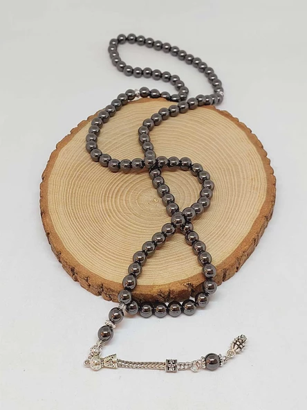 Hematit Taşı 99luk Tesbih 8mm (3614) - Resim 4