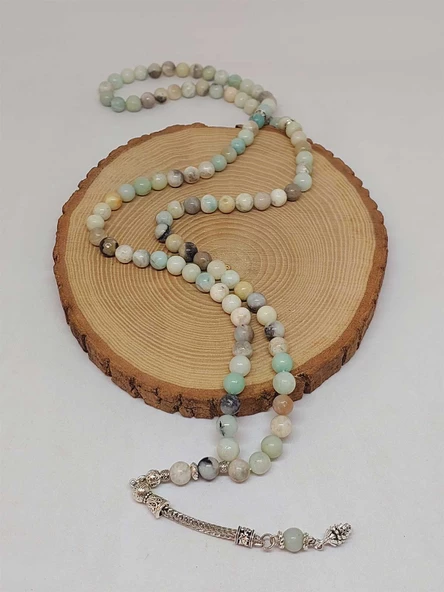 Amazonit Taşı 99luk Tesbih 8mm (4437) - Resim 4