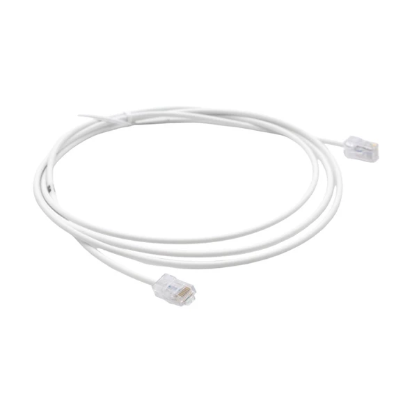PATCH CORD  UTP CAT6 2 MT SLIM WHITE  (08F007) - Resim 3