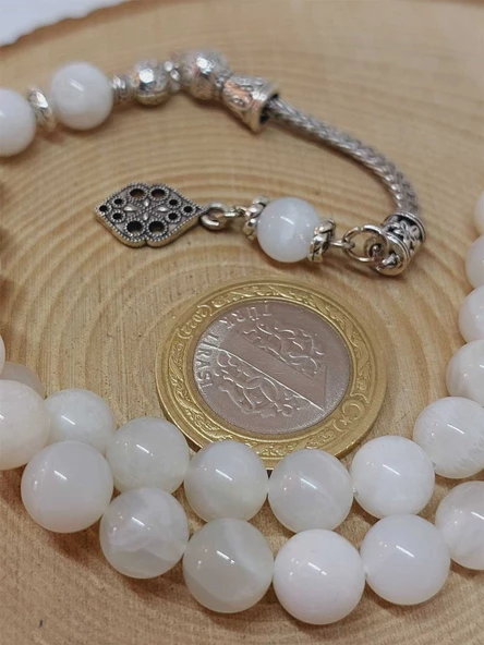 Ay Taşı 99luk Tesbih 8mm (9336) - Resim 3