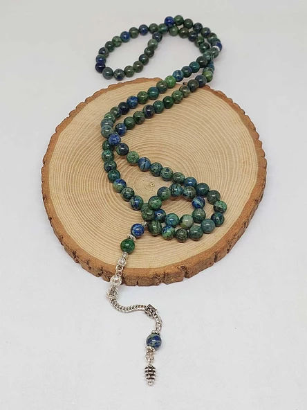 Azurit Taşı 99luk Tesbih 8mm (3210) - Resim 4