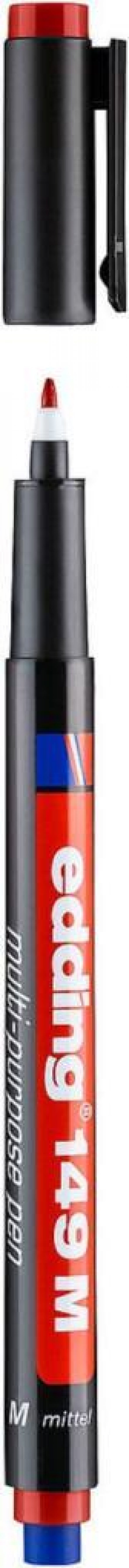 Edding 149 M 1.0 mm Asetat Kalemi Kırmızı Renk