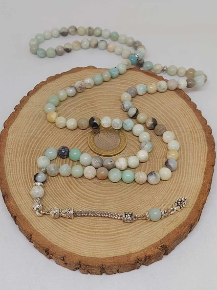 Amazonit Taşı 99luk Tesbih 8mm (4437) - Resim 6